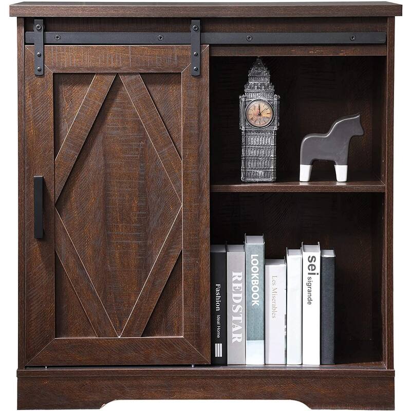 WAMPAT Farmhouse Coffee Bar Cabinet Storage Sideboard