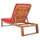 preview thumbnail 15 of 16, SAFAVIEH Solano Outdoor Solid Wood Chaise Lounge Chair - 24.8" W x 80.9" L x 37.4" H