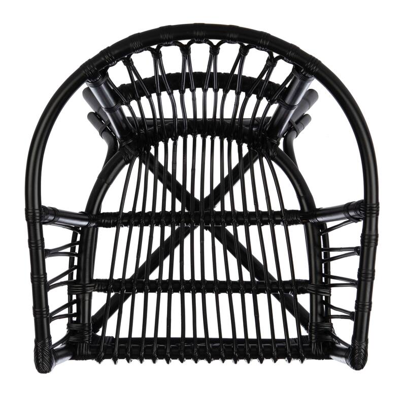 SAFAVIEH Silia Rattan Accent Chairs (Set of 2) - 22.8" W x 23.6" L x 30.3" H - 23Wx24Dx30H