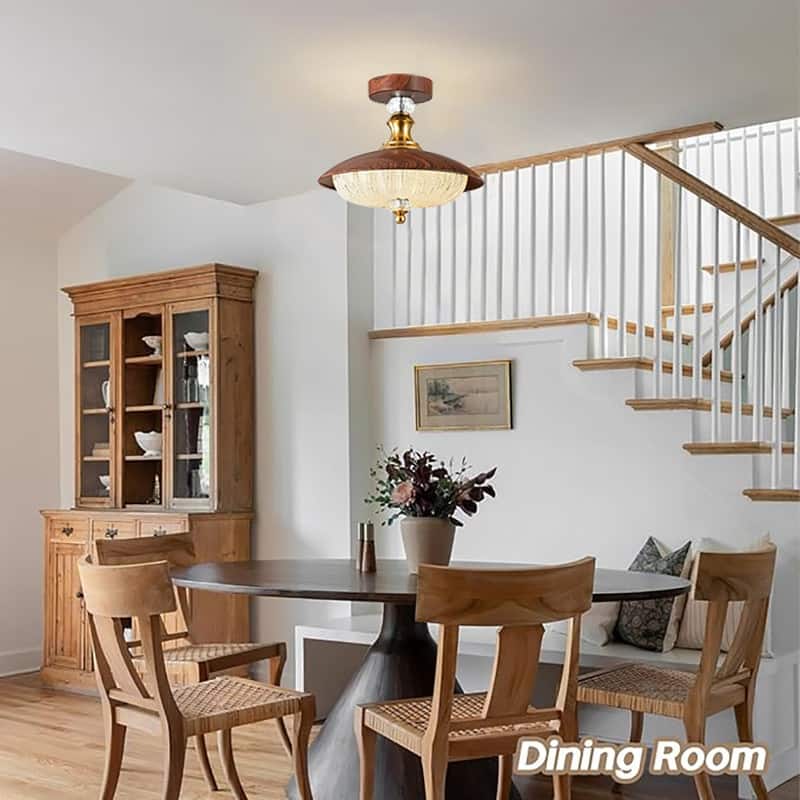 5 Light light fixture brown ceiling light Crystal, glass, metal lighting house