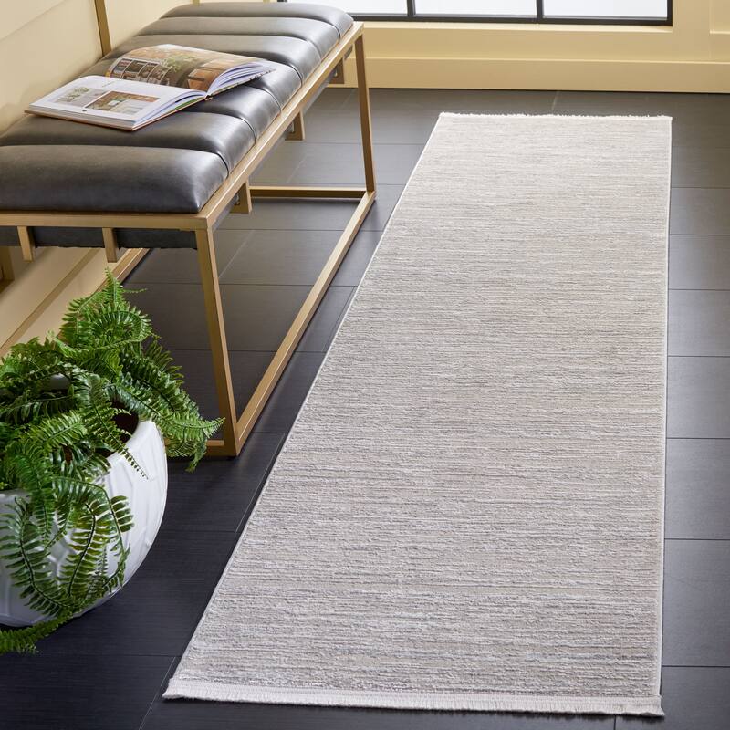 SAFAVIEH Platinum Ammie Glam Abstract Rug - 2'2" x 8' Runner - Beige/Ivory