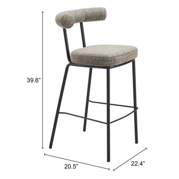 Kede Barstool Green Tweed