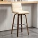 preview thumbnail 78 of 198, 26"/29" Faux Leather Swivel Bar/Counter Stools, Set of 2/3 Single - Cream - Bar Height