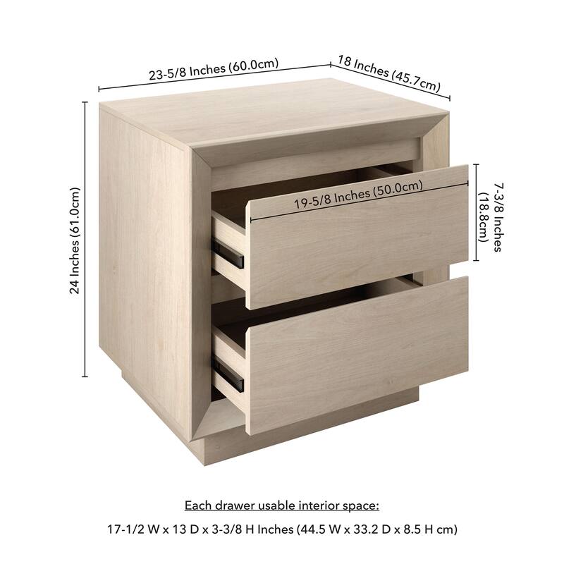 Emmett 24" Wide Rectangular Nightstand