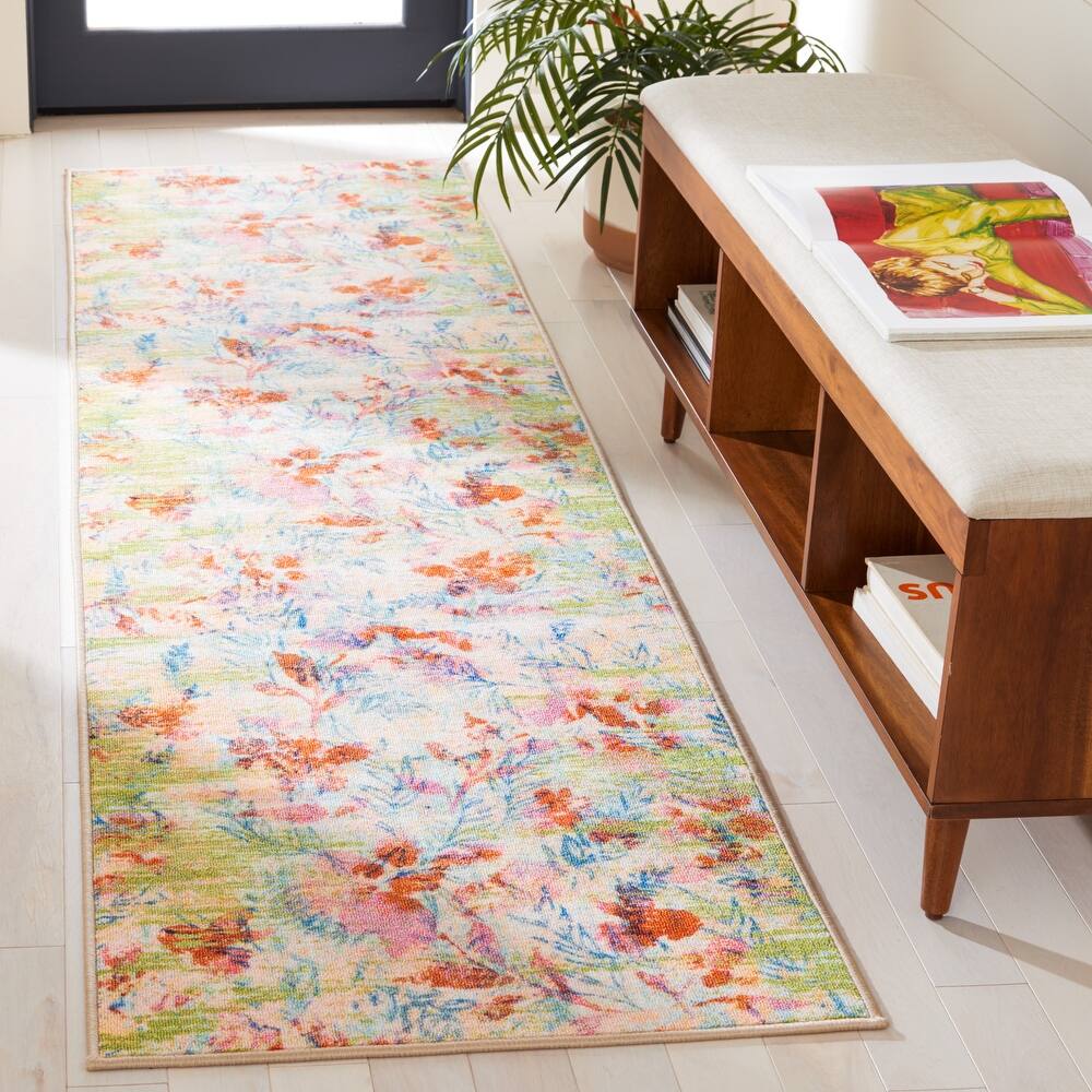 SAFAVIEH Paint Mrinal Machine Washable Slip Resistant Artura Rug