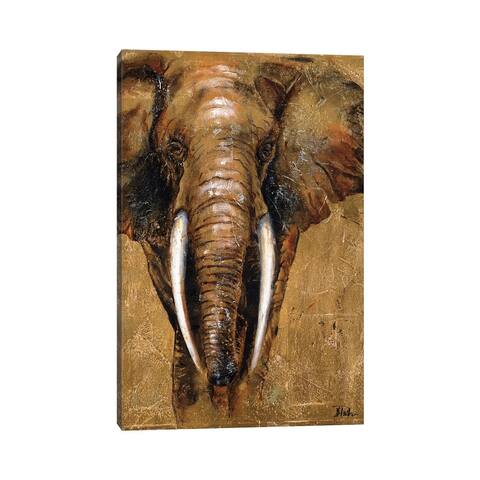 iCanvas "Gold Elephant" by Patricia Pinto Canvas Print
