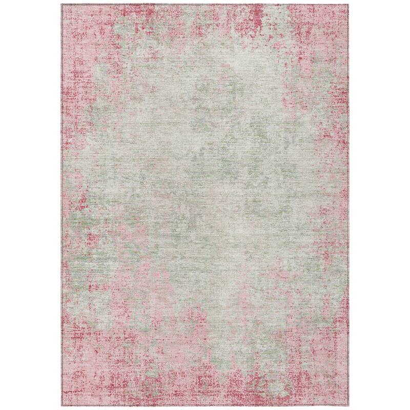 HomeRoots Abstract Transitional Rectangle Outdoor Rug