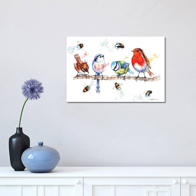 iCanvas "The Birds And The Bees" by BebesArts Canvas Print - 12x18x1.5
