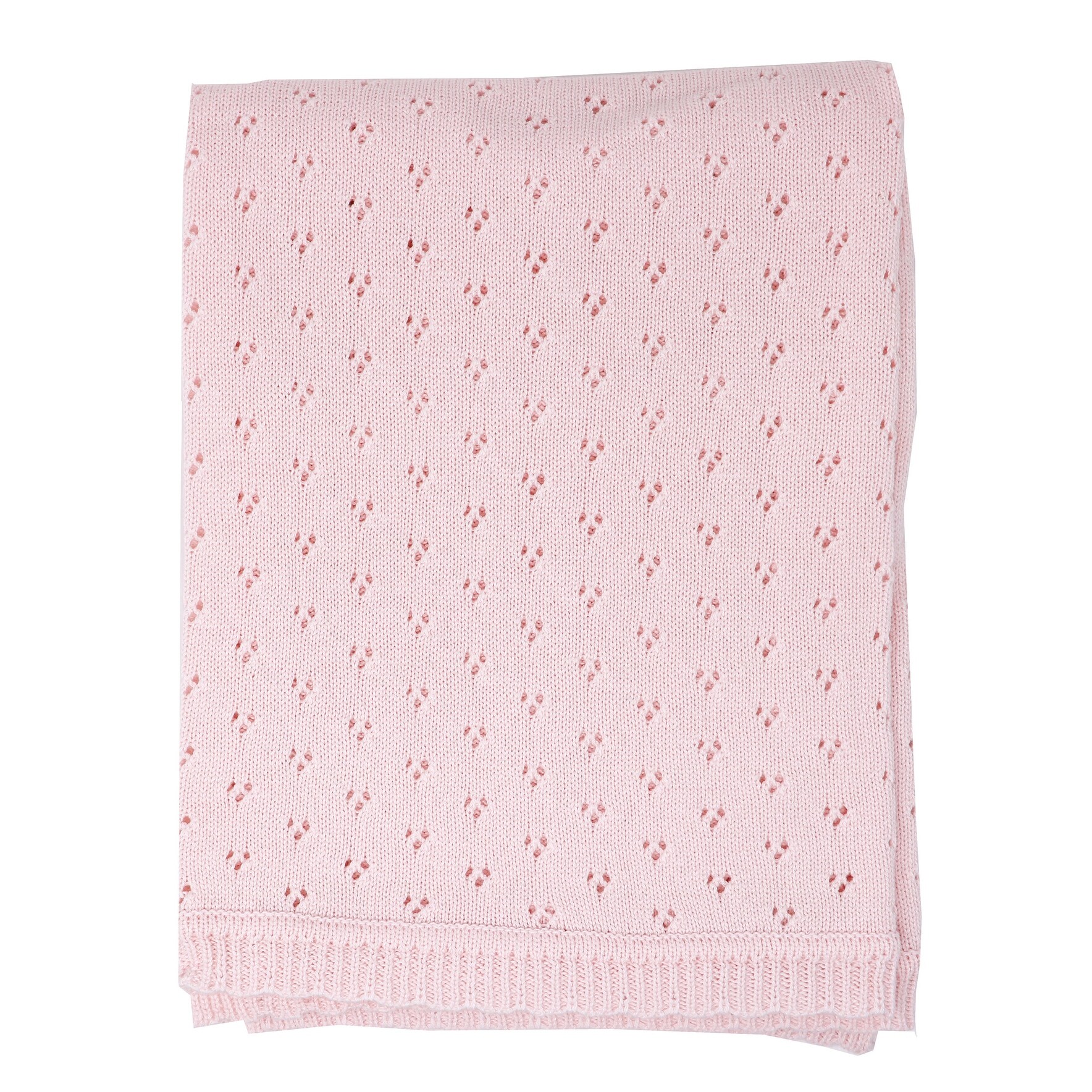 Diamond Plush Sherpa Baby Blanket
