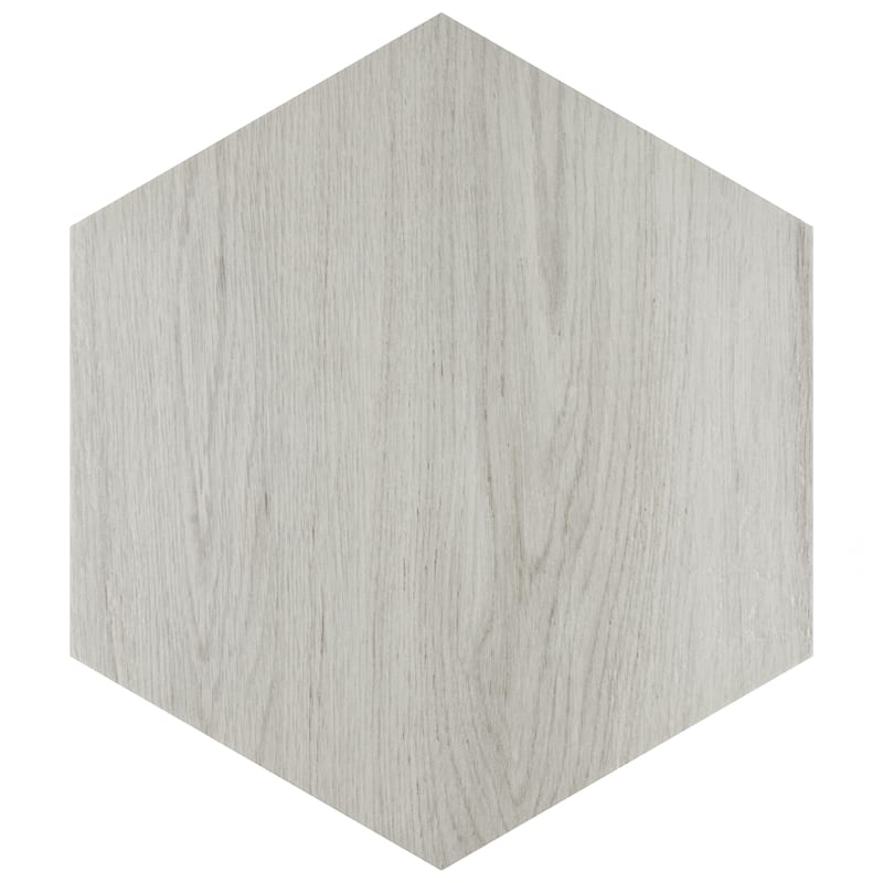 Merola Tile Natura Hex White 14-1/8" x 16-1/4" Porcelain Floor and Wall Tile