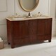 preview thumbnail 2 of 6, Grand Cheswick 60 in.W x 22 in. D x 36 in Vanity in Dark Cherry with Marble Vanity Top - 60 IN.W × 22 IN. D × 36 IN.H