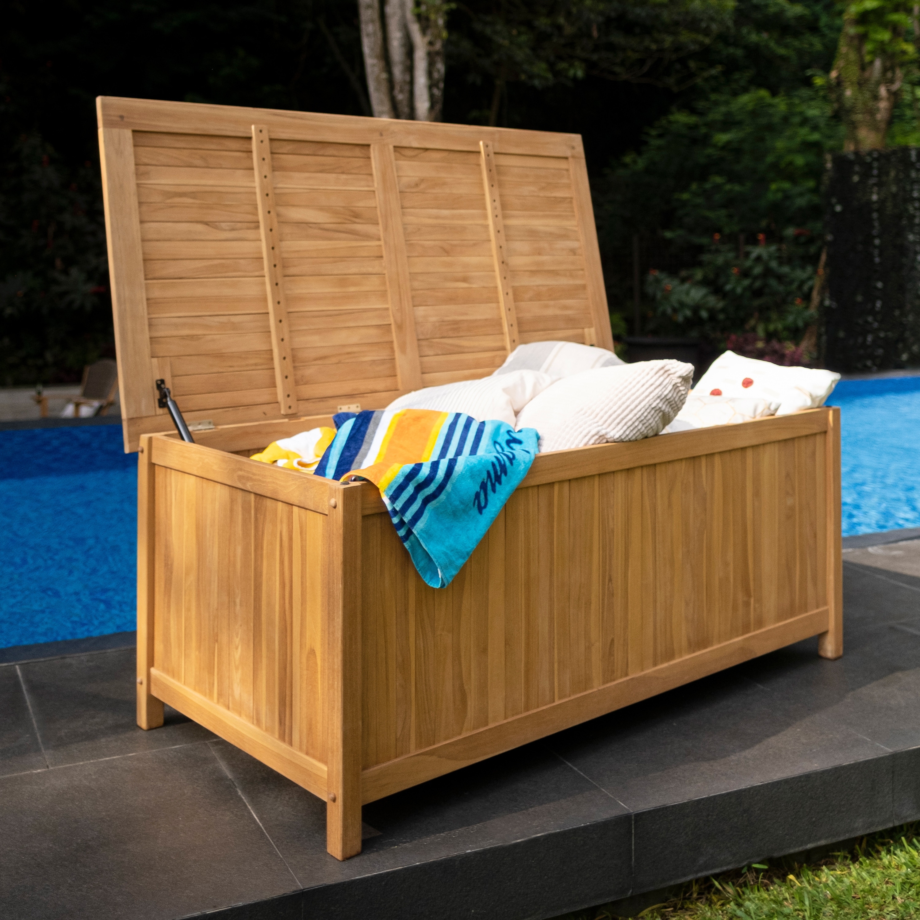 Cambridge Casual Kikori 60-inch Teak Outdoor Storage Box - On Sale