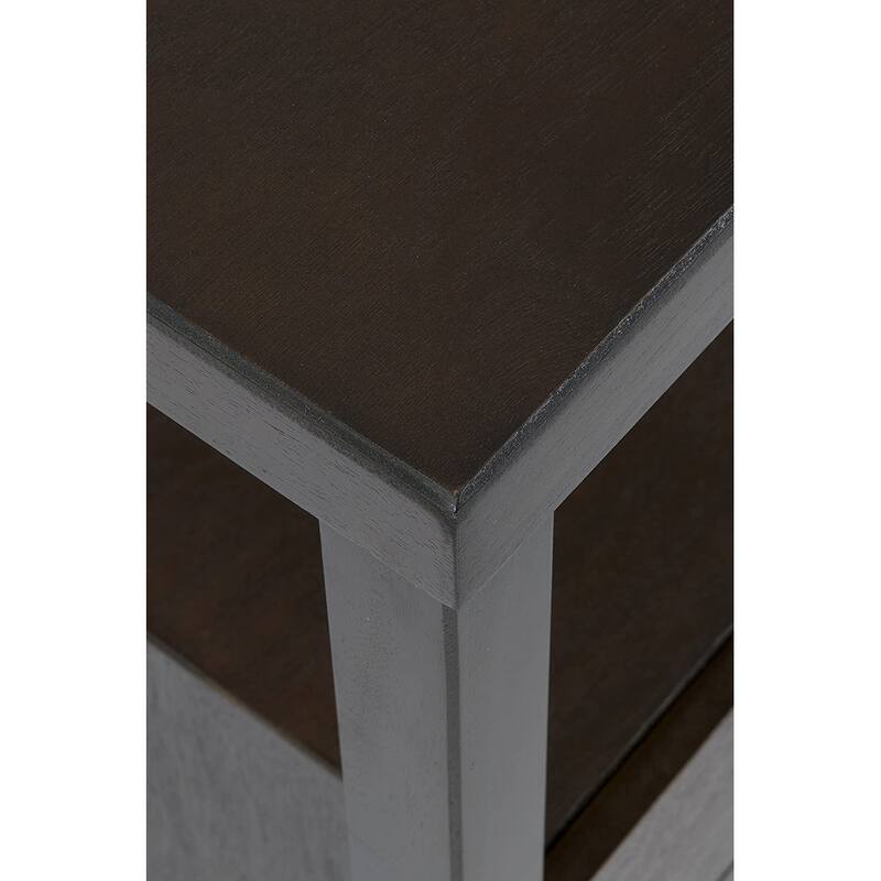 East at Main Painted Acacia Wooden End Table