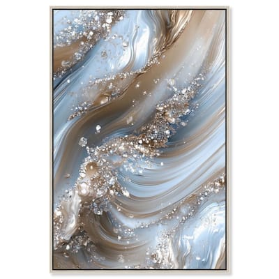 Crystal Ice Storm Canvas by Art Remedy