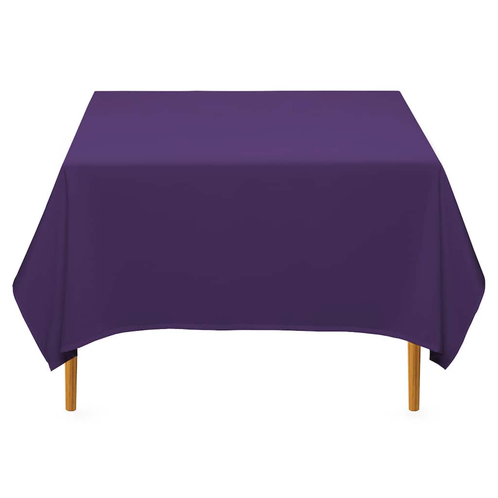 70in Square Polyester Tablecloth Purple