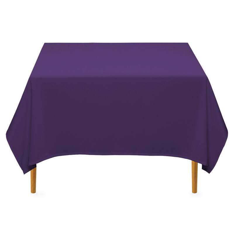 70in Square Polyester Tablecloth Purple - Single