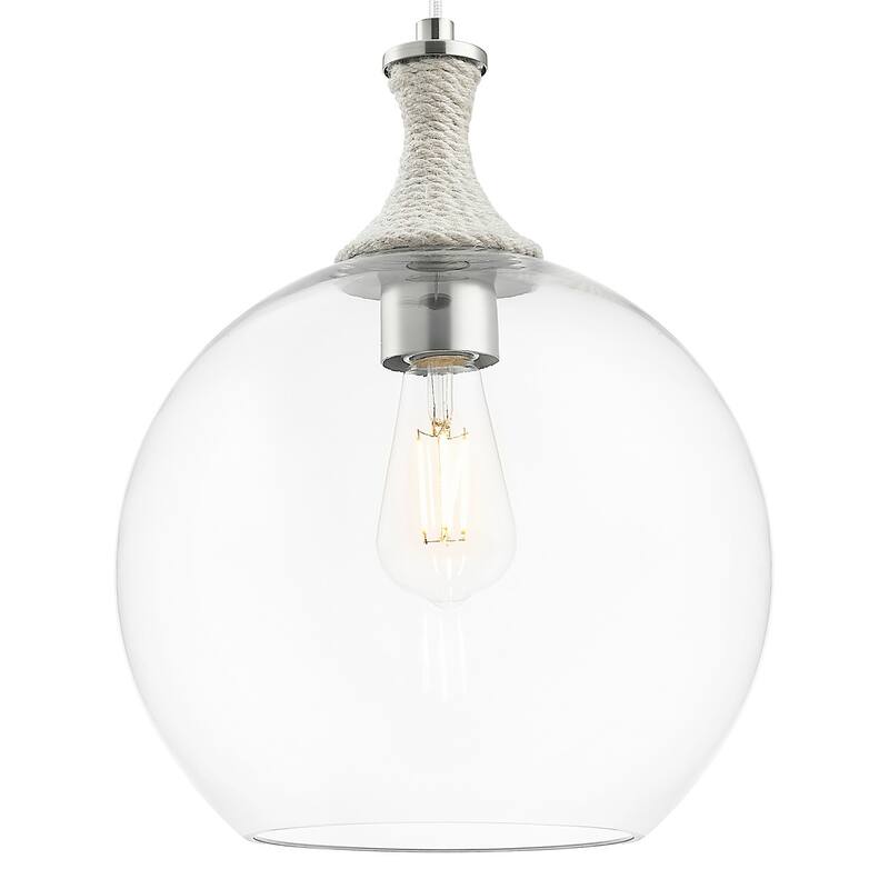 Innovations Lighting 415-1PR-G122-12 Astor 12" Wide Rope Detailed Cord - Satin Nickel