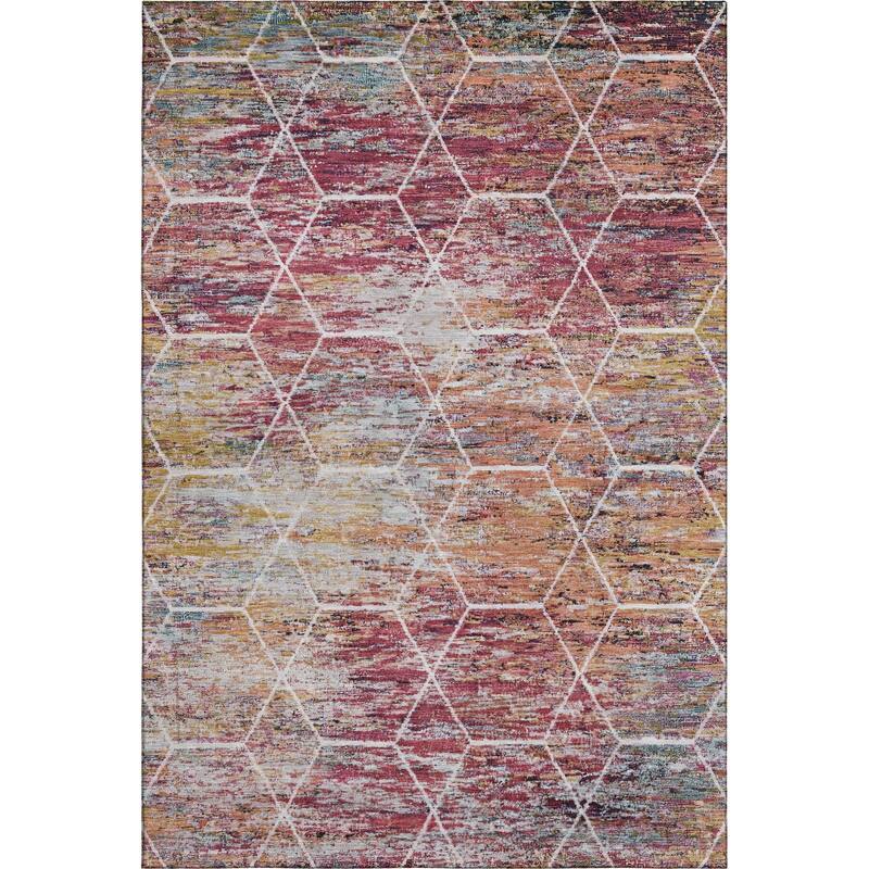 Premium Washable Super Soft Geo Abstract Mayfield Rug
