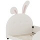 preview thumbnail 11 of 9, Twin size Upholstered Rabbit-Shape Princess Bed with Headboard and Footboard