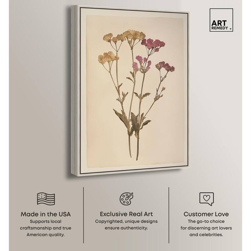 Dried Flower Canvas by Art Remedy