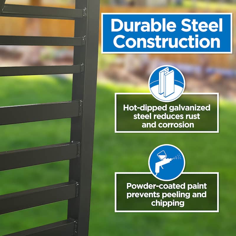 ALEKO Barcelona Style 16 ft Steel Dual Swing Garden Driveway Gate with Opener