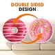 preview thumbnail 7 of 23, Cheer Collection Reversible Plush Donut Throw Pillow