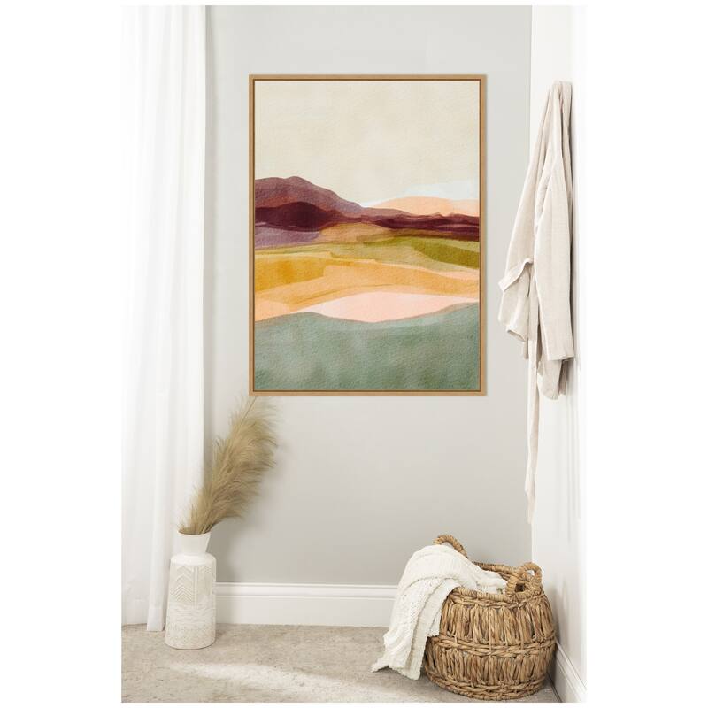 Kate and Laurel Sylvie Sunset Beauty Framed Canvas by Nikita Jariwala