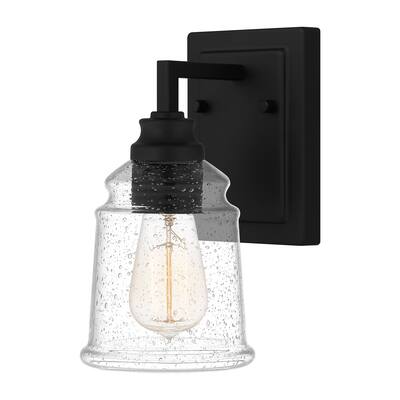 McIntire 1-Light Matte Black Wall Sconce
