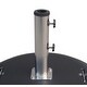 preview thumbnail 2 of 4, Rye Studio Concrete Round Umbrella Base w/Wheels featuring Leather Sense