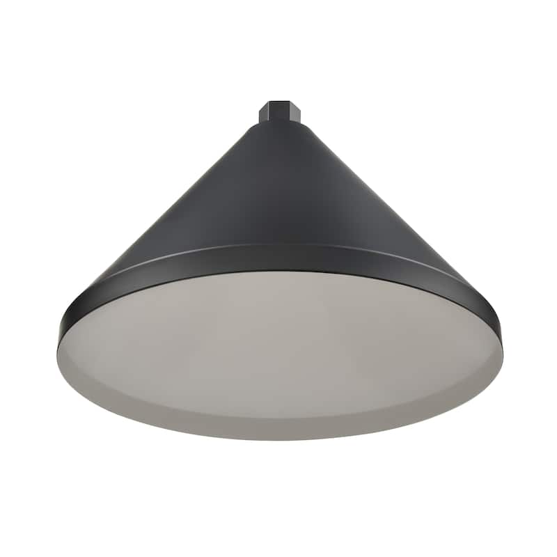 R Series 1-Light Cord Wide Cone Satin Black