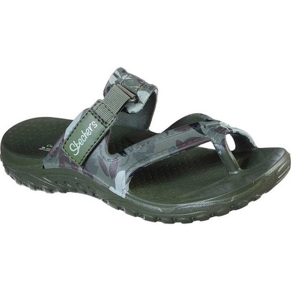 skechers sandals olive