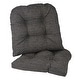 preview thumbnail 19 of 28, Klear Vu Raindrops Dining Chair Cushion Set, (Set of 2) Grey