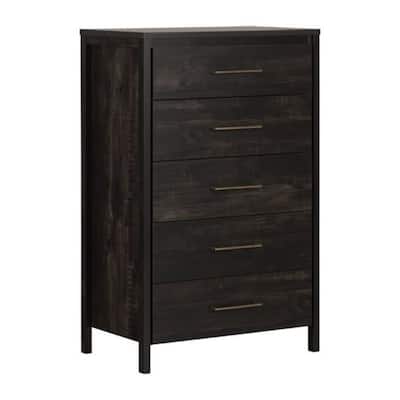 Engineered Wood Modern Drawer Storage Dresser with Smooth Glides