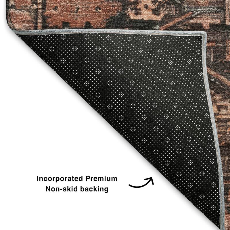 Premium Washable Super Soft Traditional Global Mayfield Rug