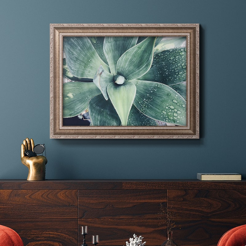 Green Tropical Succulent VIII Premium Framed Canvas- Ready to Hang