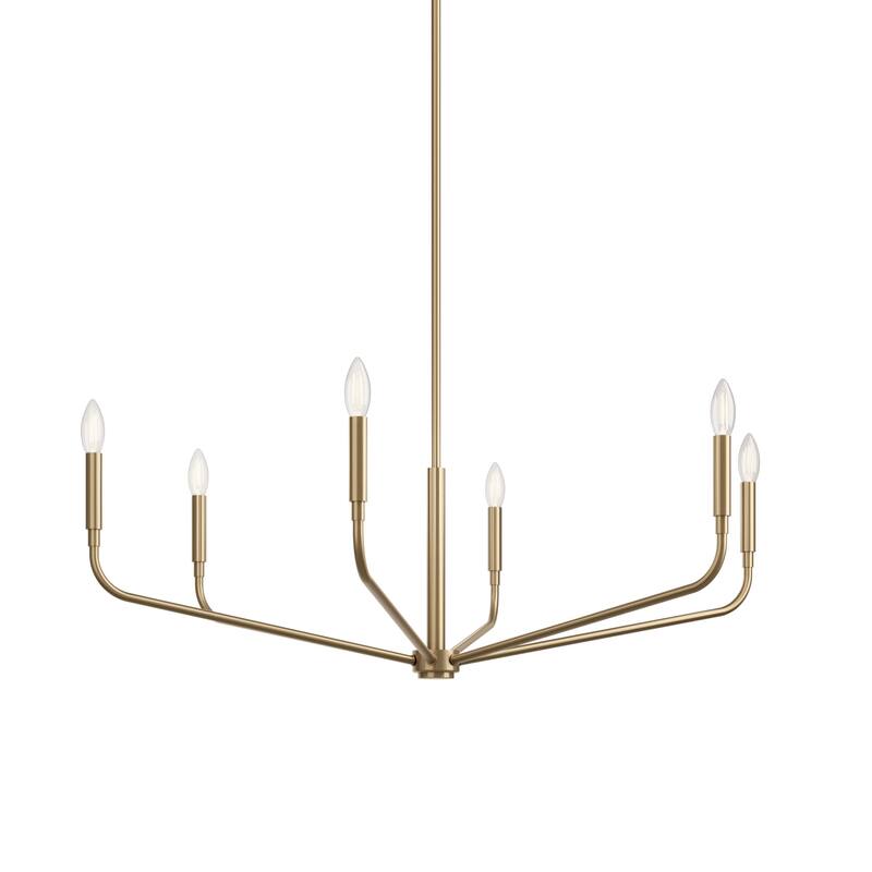 Kichler 52719 Madden 6 Light 38" Wide Taper Candle Style Chandelier