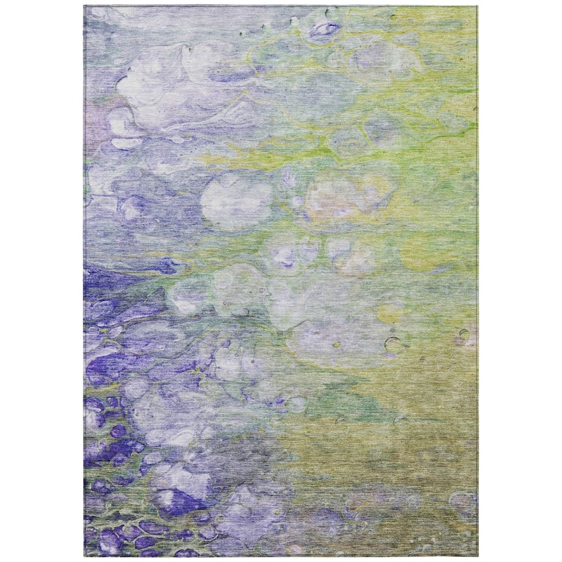 HomeRoots Abstract Transitional Rectangle Outdoor Rug