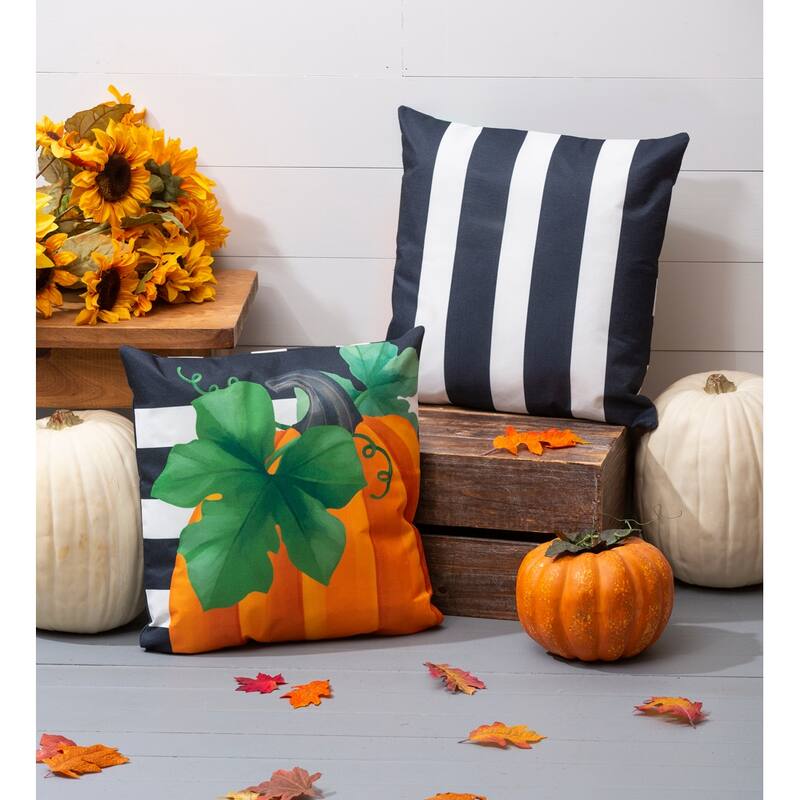Interchangeable Pillow Cover Set of 4, Pumpkins