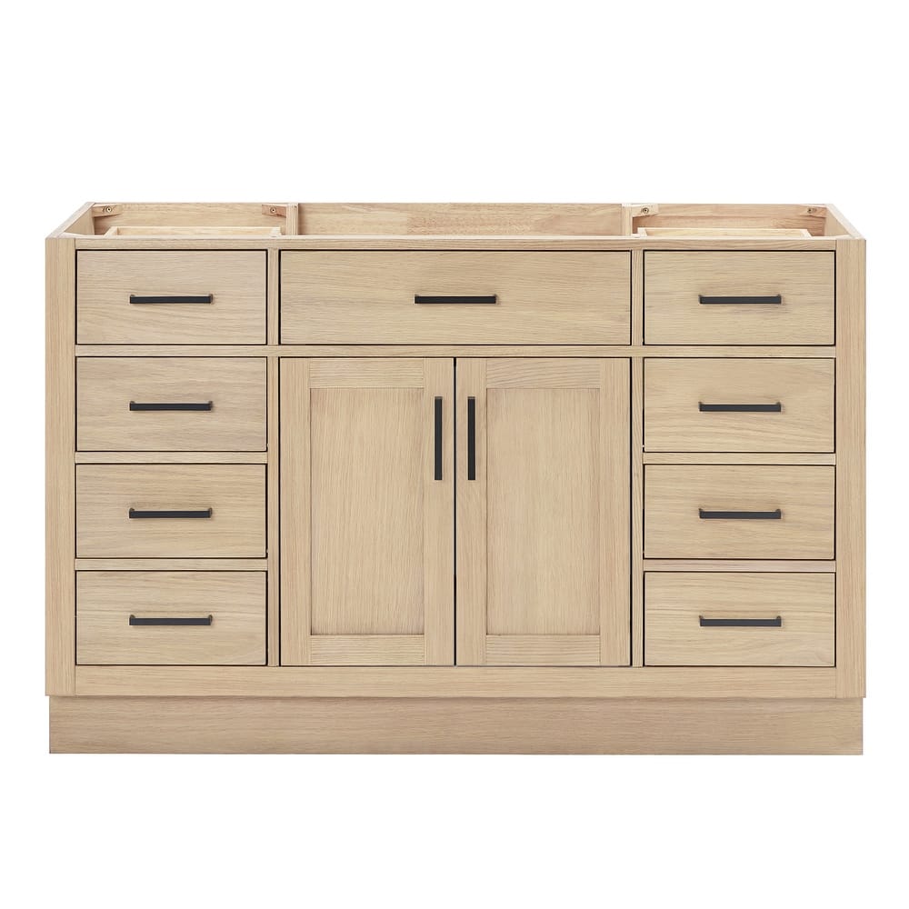 Ariel T054S-BC Hepburn 54" Single Free Standing Vanity Cabinet Only