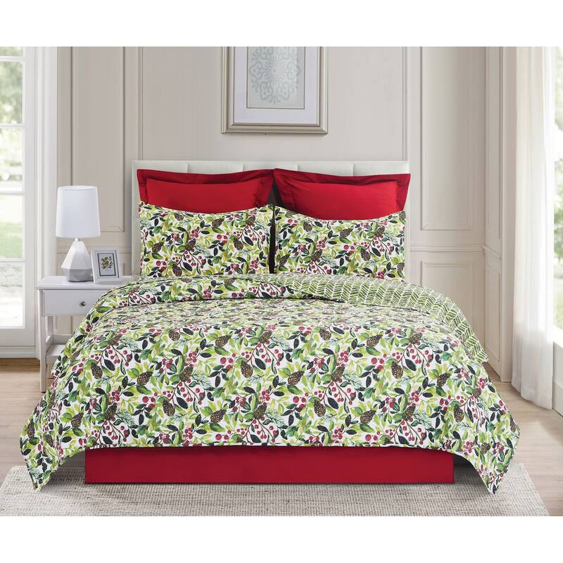 Christmas Tyson Pines Full/Queen Quilt Set