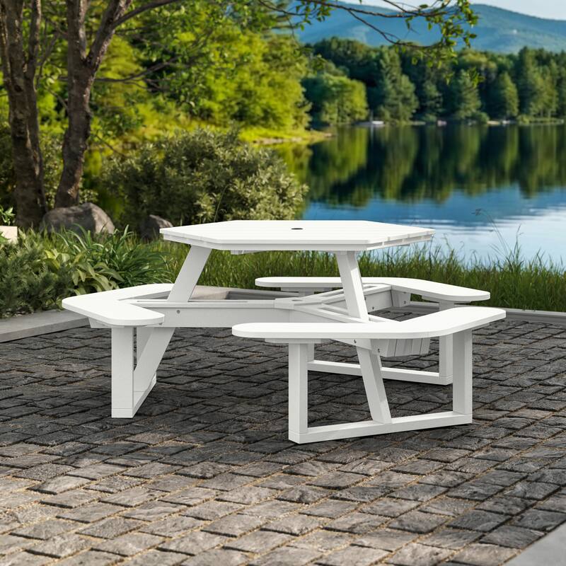 Shoreline Hexagon Picnic Table