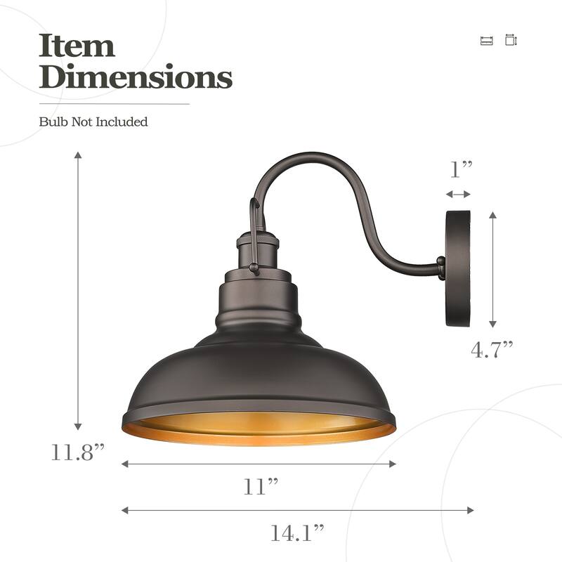 Farmhouse Outdoor Wall Sconce Barn Light for Porch Patio