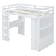 preview thumbnail 18 of 17, Twin Size Loft Bed with Large Shelves