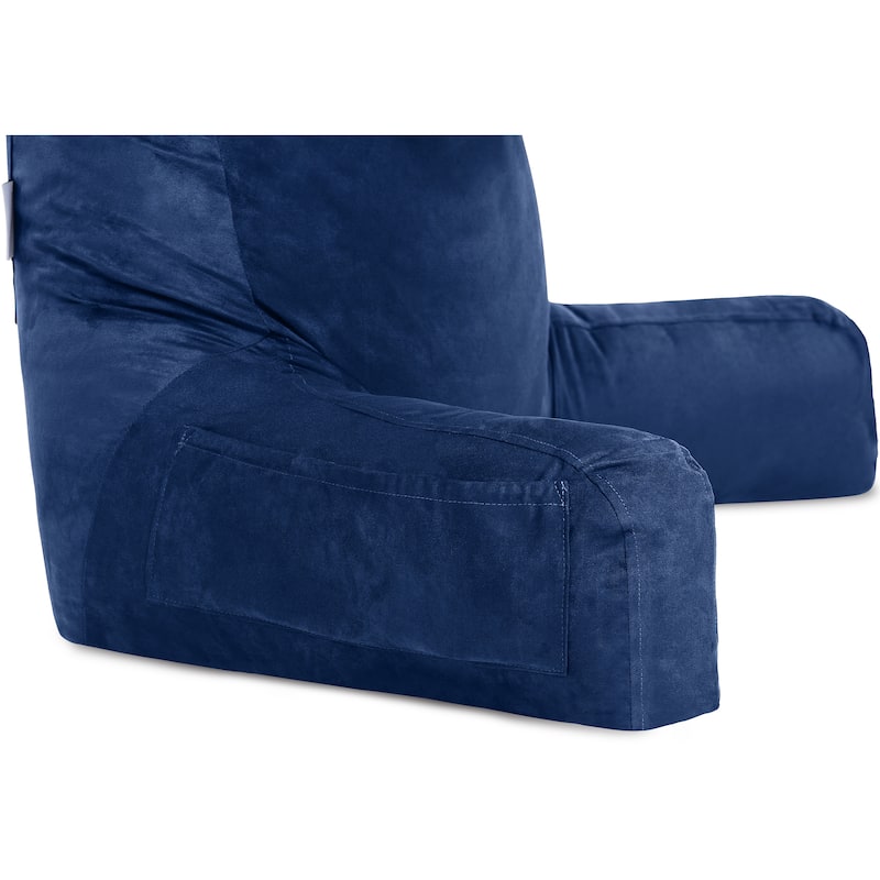 Husband Bedrest Micro-Suede Reading Pillow