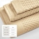 preview thumbnail 24 of 197, Linery & Co. Cotton Diamond Waffle Texture Bath Towels