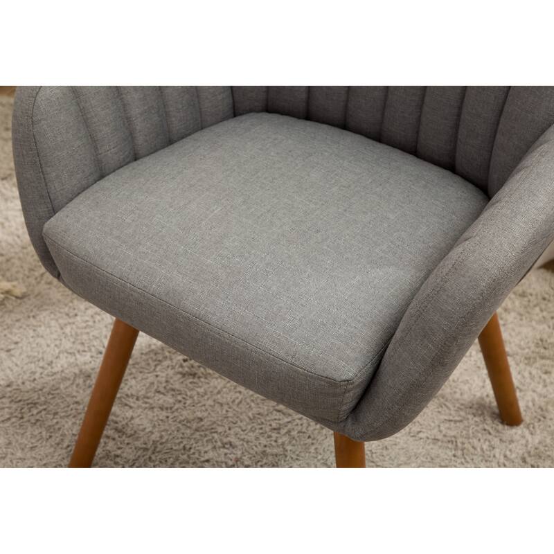 Gray 25.5" Upholstered Accent Chair