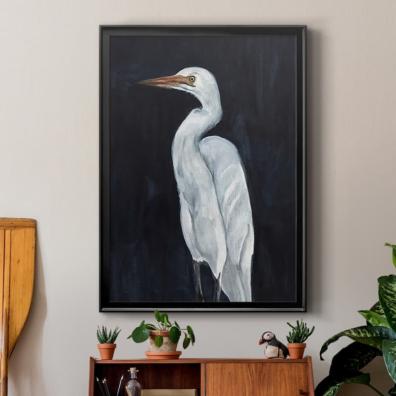 Calm Great Egret I Premium Framed Print - Ready to Hang