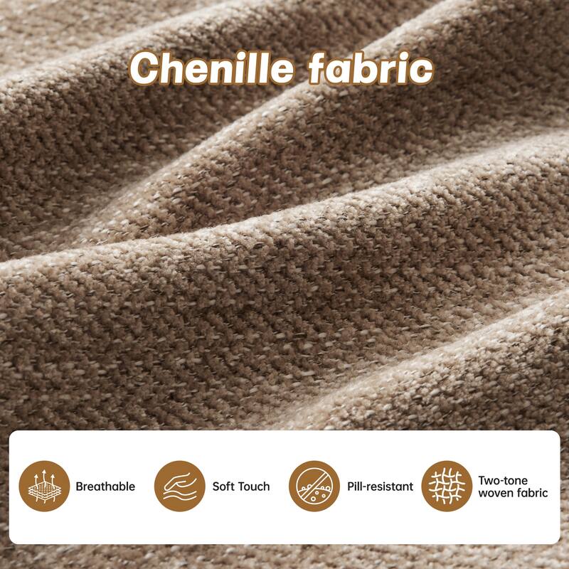 Modular Chenille Tufted Sofas Fits Bedroom, Living Rooms