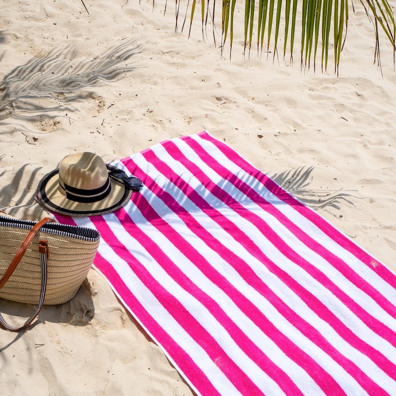 Arkwright California Cabana 4-Piece striped Beach Towel Set - 30x70