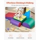 preview thumbnail 4 of 8, 5-Piece Set Multi Color PU Leather 5-Piece Foam Climbing Blocks Set for Kids and Safe - Multi Color - N/A